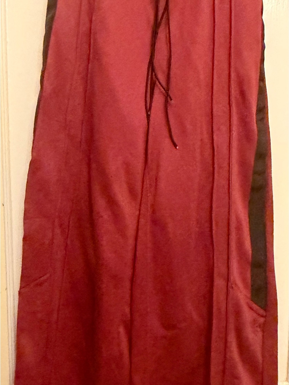 FP Movement by Free People Burgundy Wide-Leg Drawstring Track Pants - Picture 7 of 15